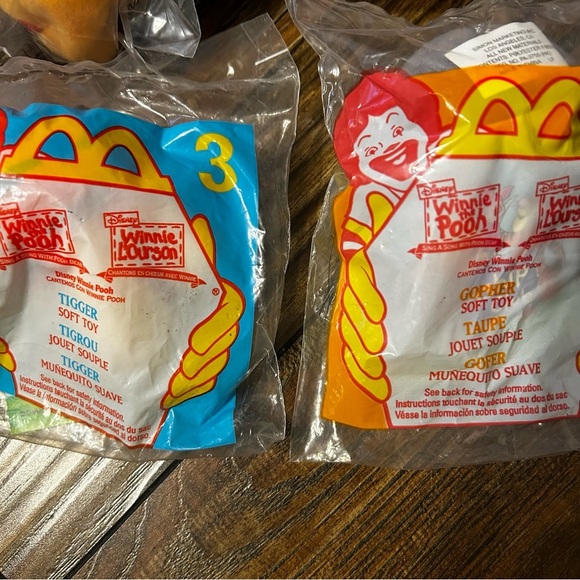 NWT NIP 1999 Winnie the Pooh Mcdonald’s happy meal toys Set of 4 Vintage - Picture 3 of 5